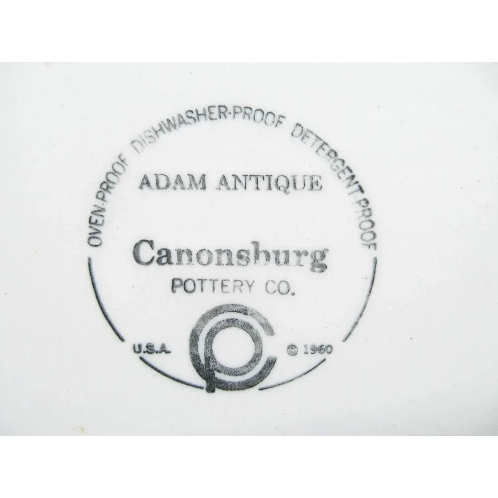 Canonsburg Pottery Adams Antique White10